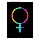Rainbow Venus Symbol Astrology Zodiac Planet Sign (Front)