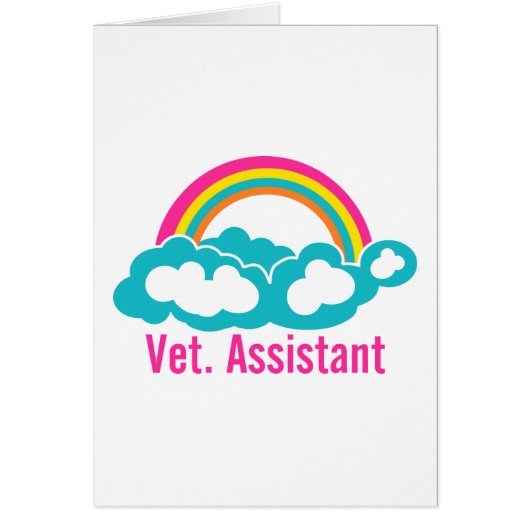 Rainbow Veterinary Assistant Cards (Front)