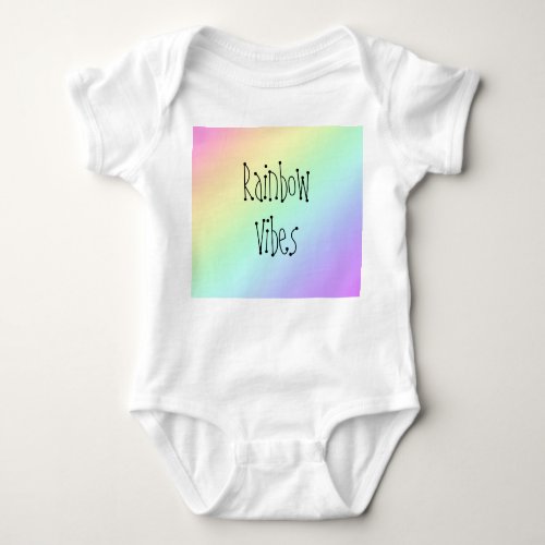 Rainbow Vibes Baby Bodysuit