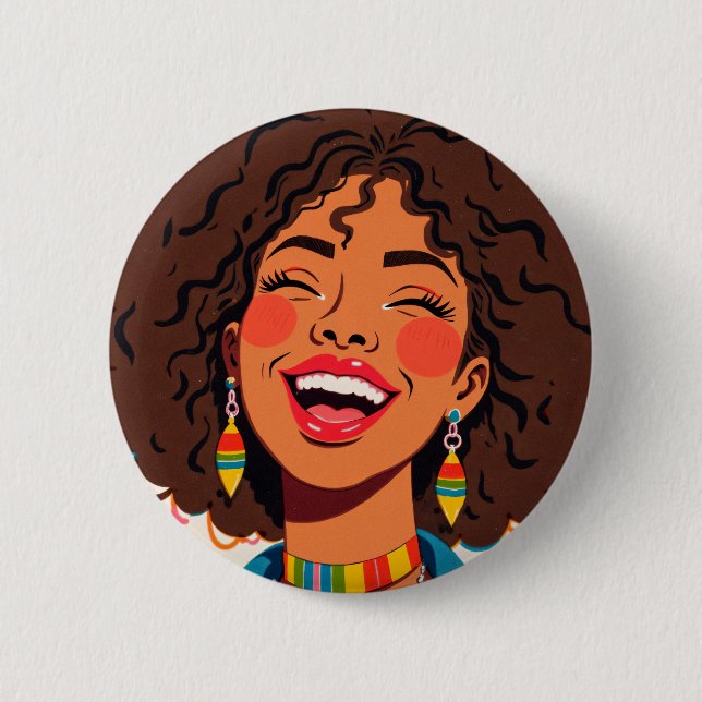 Rainbow Vibes Button (Front)