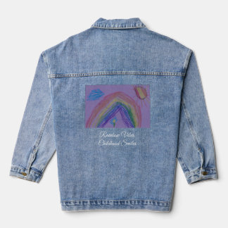 Rainbow Vibes, Childhood Smiles Denim Jacket