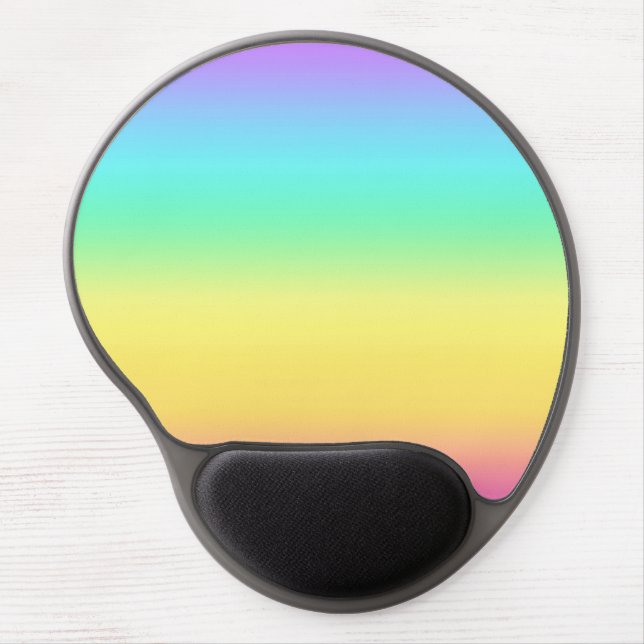 Rainbow Vibes Gel Mouse Pad (Front)