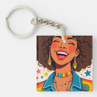 Rainbow Vibes Keychain