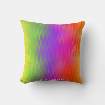 'rainbow Vibrations' Pillow By Spring Art 2012 by SpringArt2012 at Zazzle