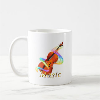 Rainbow Violin Coffee Mug
