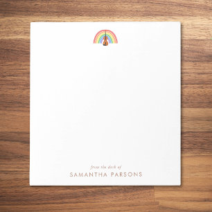 Rainbow Violin Music Teacher Notepad