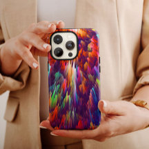 Rainbow Volcanic Abstract | iPhone 14 Case-Mate