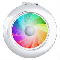 Rainbow Volleyball Compact Mirror