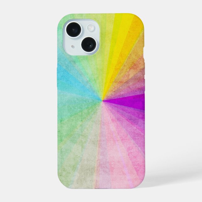 Rainbow Vortex Iphone Case (Back)