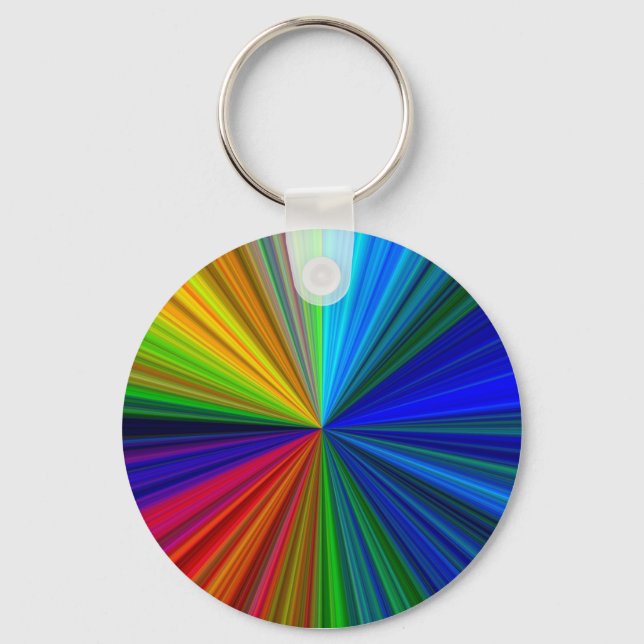 Rainbow Vortex Keychain (Front)