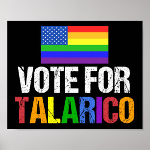 Rainbow Vote for Talarico 2026 Election Poster