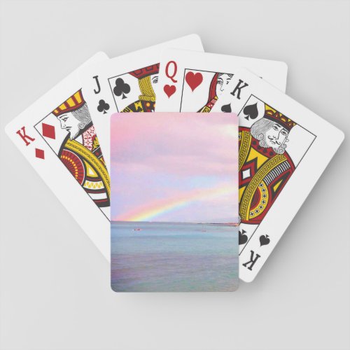 Rainbow Waikiki Beach Playing Cards