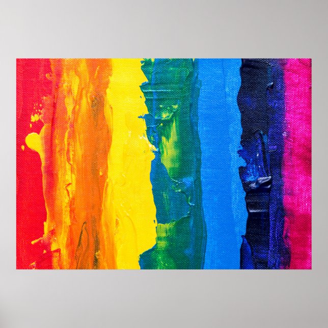Rainbow Wall Art (Painting Style) (Front)