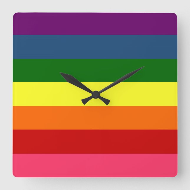 Rainbow Wall Clock (Front)