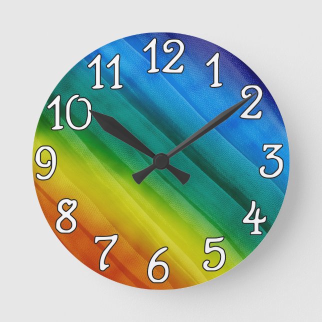 Rainbow Wall Clock (Front)
