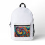 Rainbow Wanderlust Printed Backpack