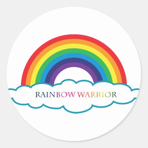 Rainbow Warrior collections Classic Round Sticker