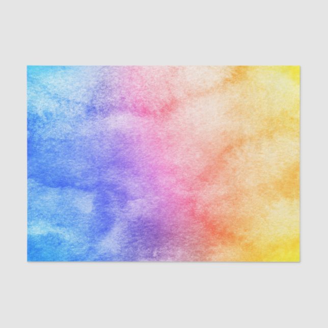 Rainbow Water Color Tissue Paper (Front)