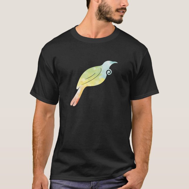 Rainbow Water Color Tui T-Shirt (Front)