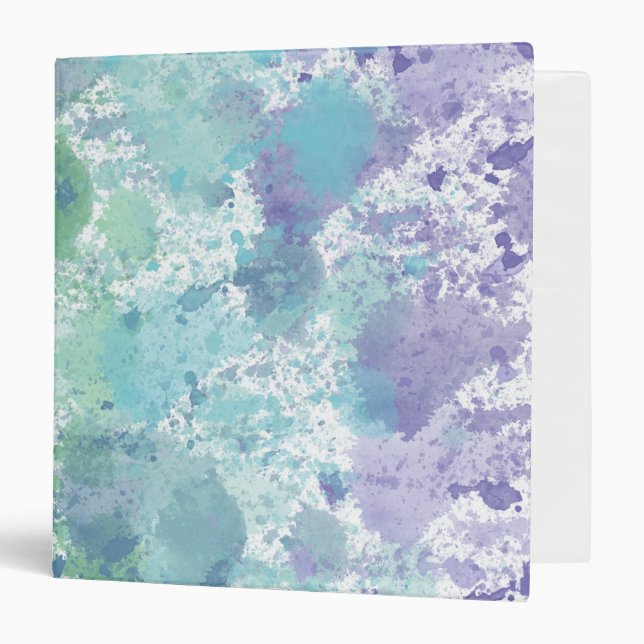Rainbow Watercolor 3 Ring Binder (Front/Inside)