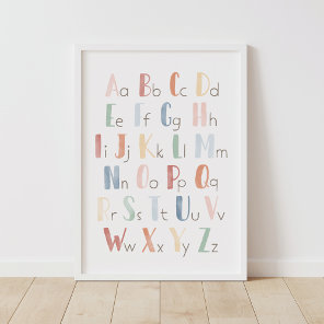 Rainbow Watercolor Alphabet ABC Classroom Decor