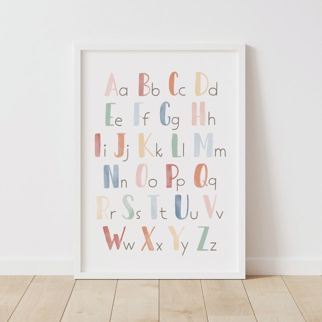 Rainbow Watercolor Alphabet ABC Classroom Decor (Creator Uploaded)