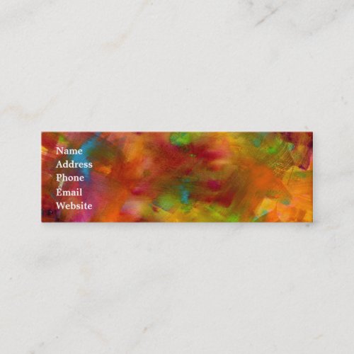 Rainbow Watercolor Business Card