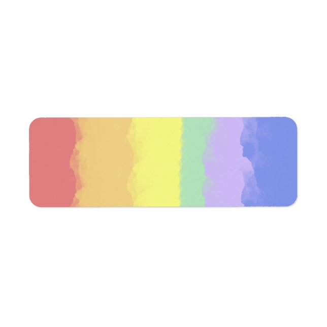 Rainbow Watercolor Label (Front)