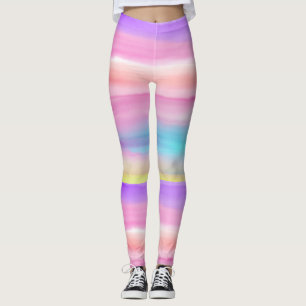 Rainbow Watercolor Leggings