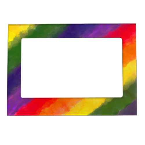 Rainbow Watercolor Magnetic Frame