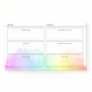 Rainbow Watercolor Simple Daily Organizer Post-it Notes