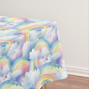 Rainbow Watercolor Tablecloth