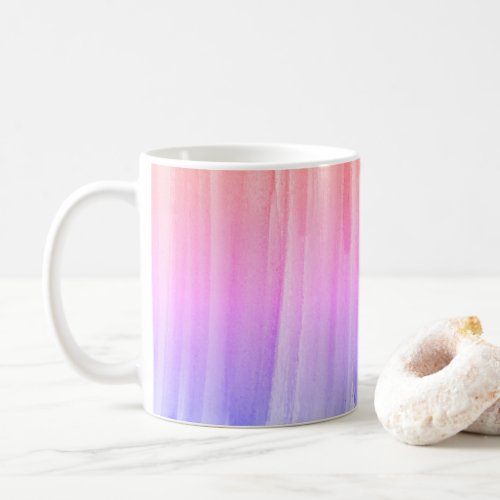 Rainbow Watercolor Texture Abstract Painting Coffe Coffee Mug