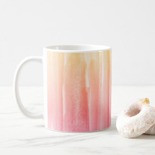 Rainbow Watercolor Texture Abstract Painting Coffe Coffee Mug