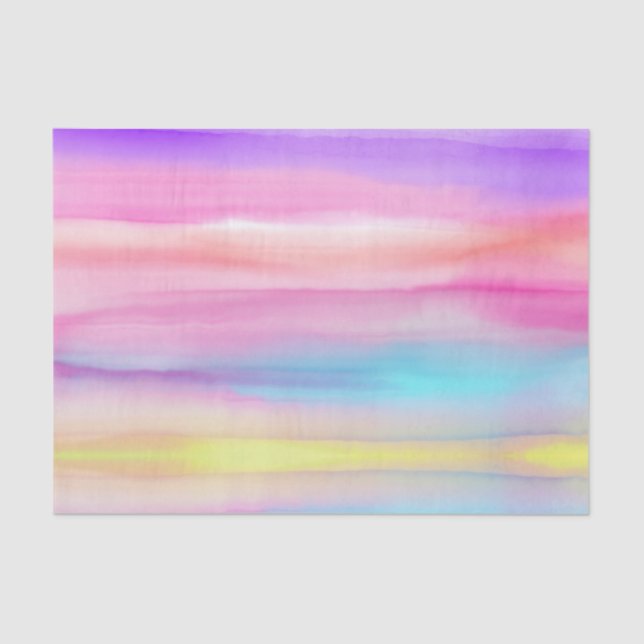 Rainbow Watercolor Tissue Paper (Front)