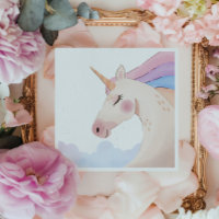 Rainbow Watercolor Unicorn Birthday Party |