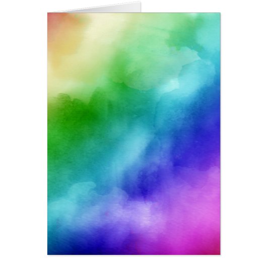 Rainbow Watercolors Cards (Front)
