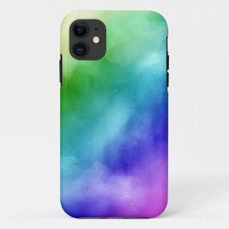 Rainbow Watercolors iPhone 11 Case