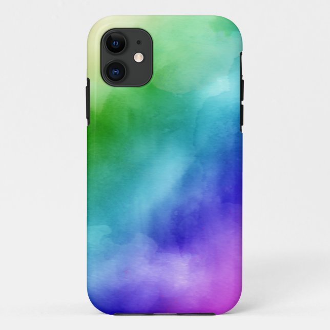 Rainbow Watercolors Case-Mate iPhone Case (Back)