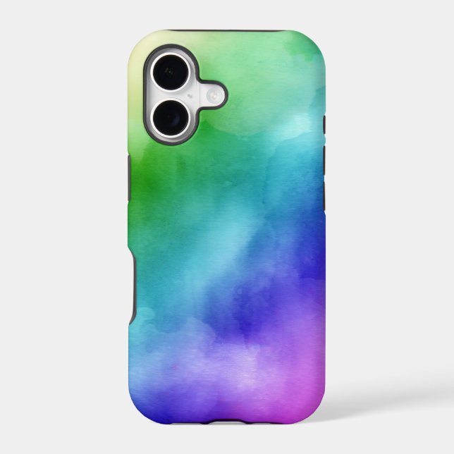 Rainbow Watercolors Iphone Case (Back)