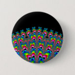 Rainbow Waterfall - Fractal Art Button