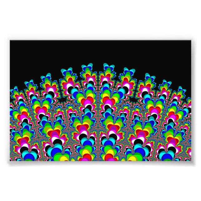 Rainbow Waterfall - Fractal Art Photo Print (Front)