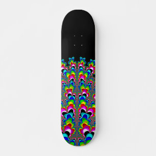 Rainbow Waterfall - Fractal Art Skateboard Deck