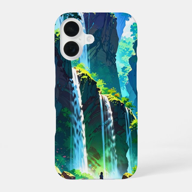 Rainbow Waterfall Iphone Case (Back)