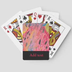 Rainbow Waterfall Painting  Poker Cards