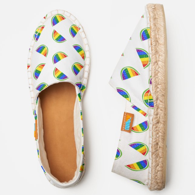 Rainbow Watermelon Espadrilles (Side)