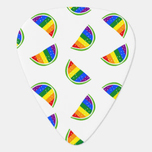 Rainbow Watermelon Pattern Guitar Pick