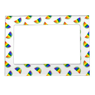 Rainbow Watermelon Pattern Magnetic Frame