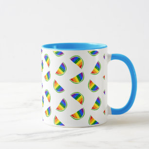 Rainbow Watermelon Pattern Mug