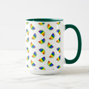 Rainbow Watermelon Pattern Mug